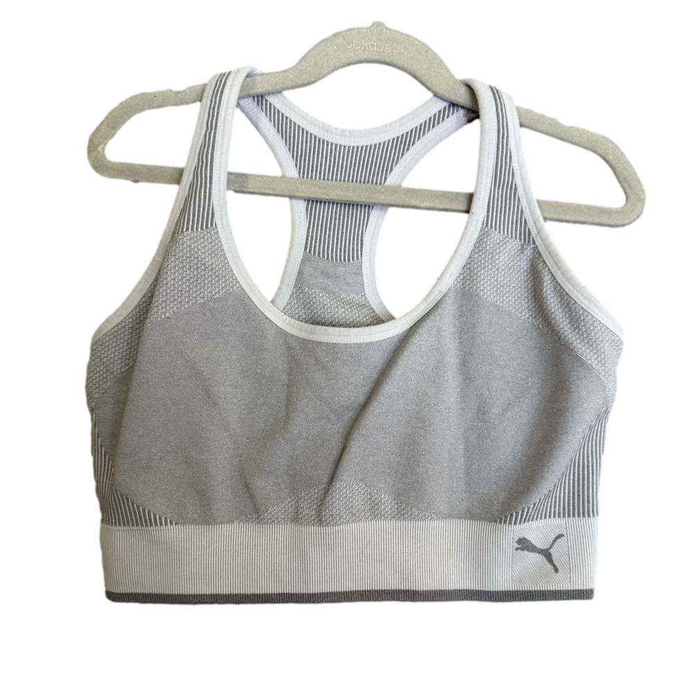 Puma Women's Light Gray Sports Bra